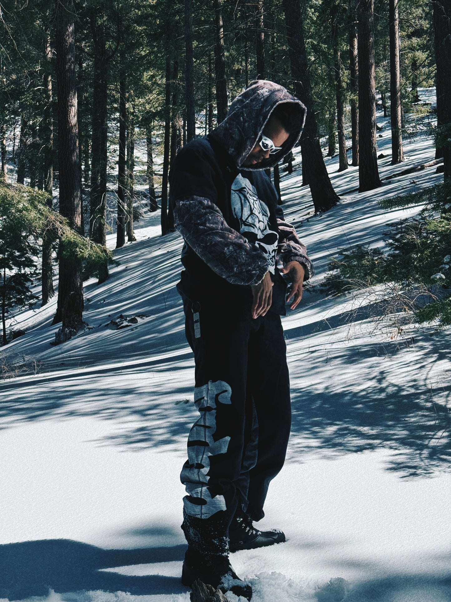 #2 Camo 1 of 1 upcycled hoodie