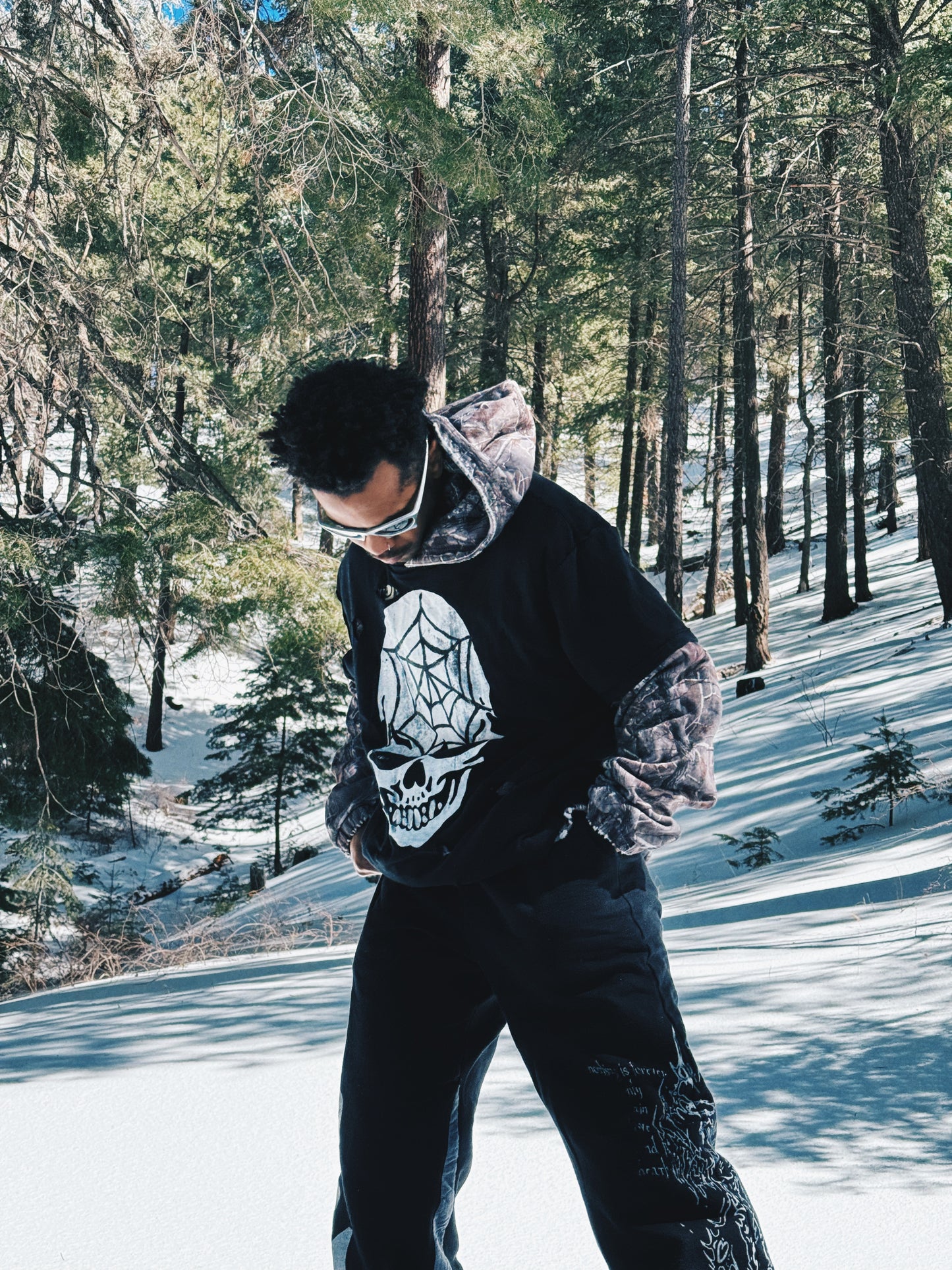 #2 Camo 1 of 1 upcycled hoodie