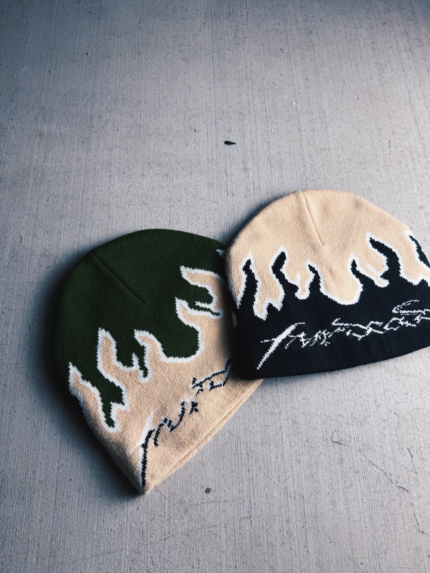 Black Toxic Flame beanie bundle