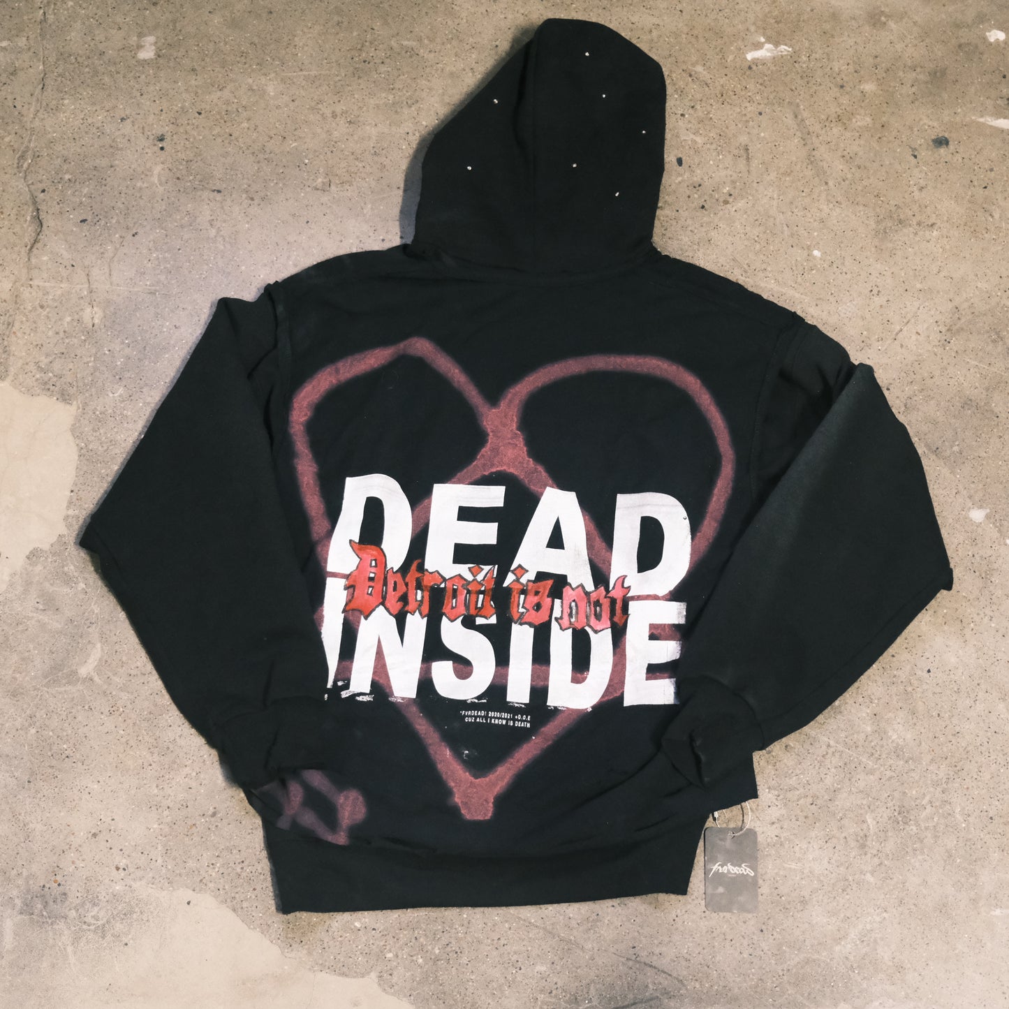 #4 PUNK 1 of 1 upcycled hoodie