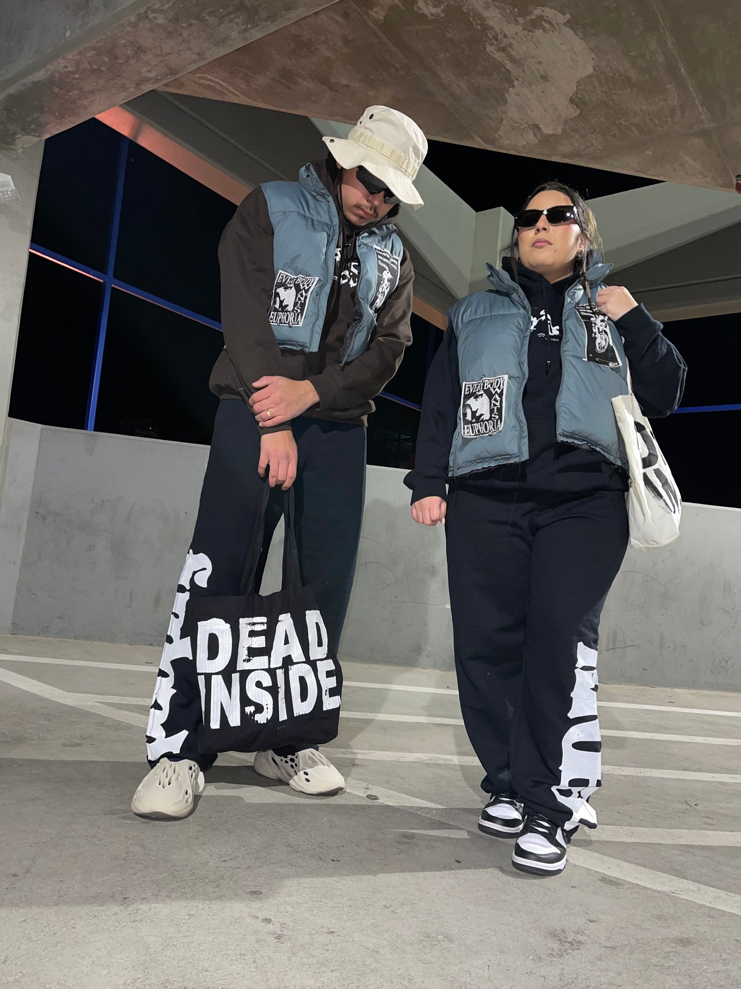 2. Dead Inside Tote Bag Black