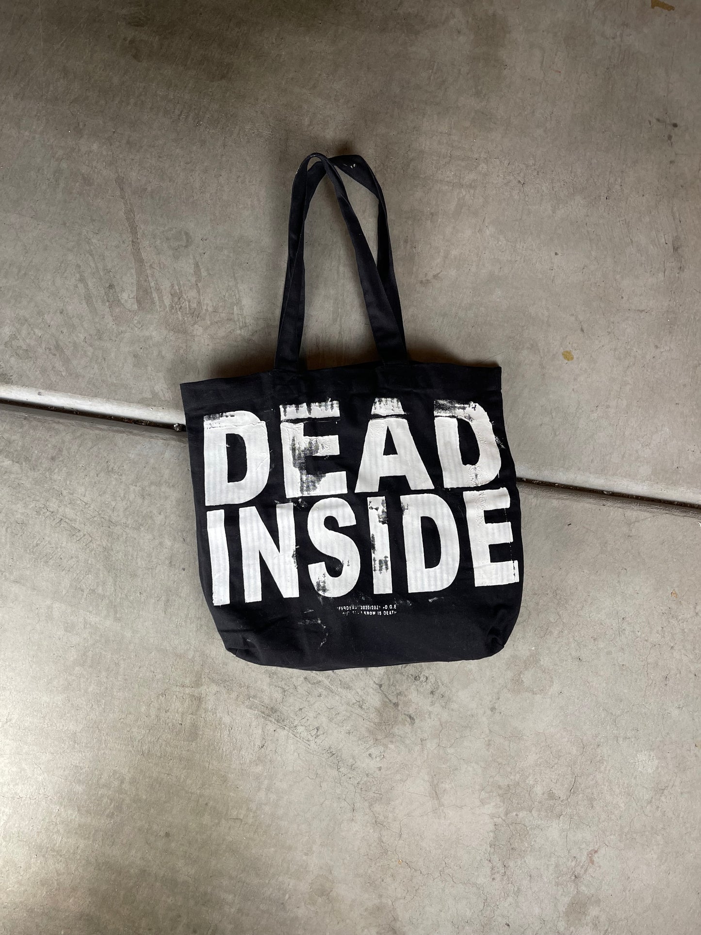 2. Dead Inside Tote Bag Black