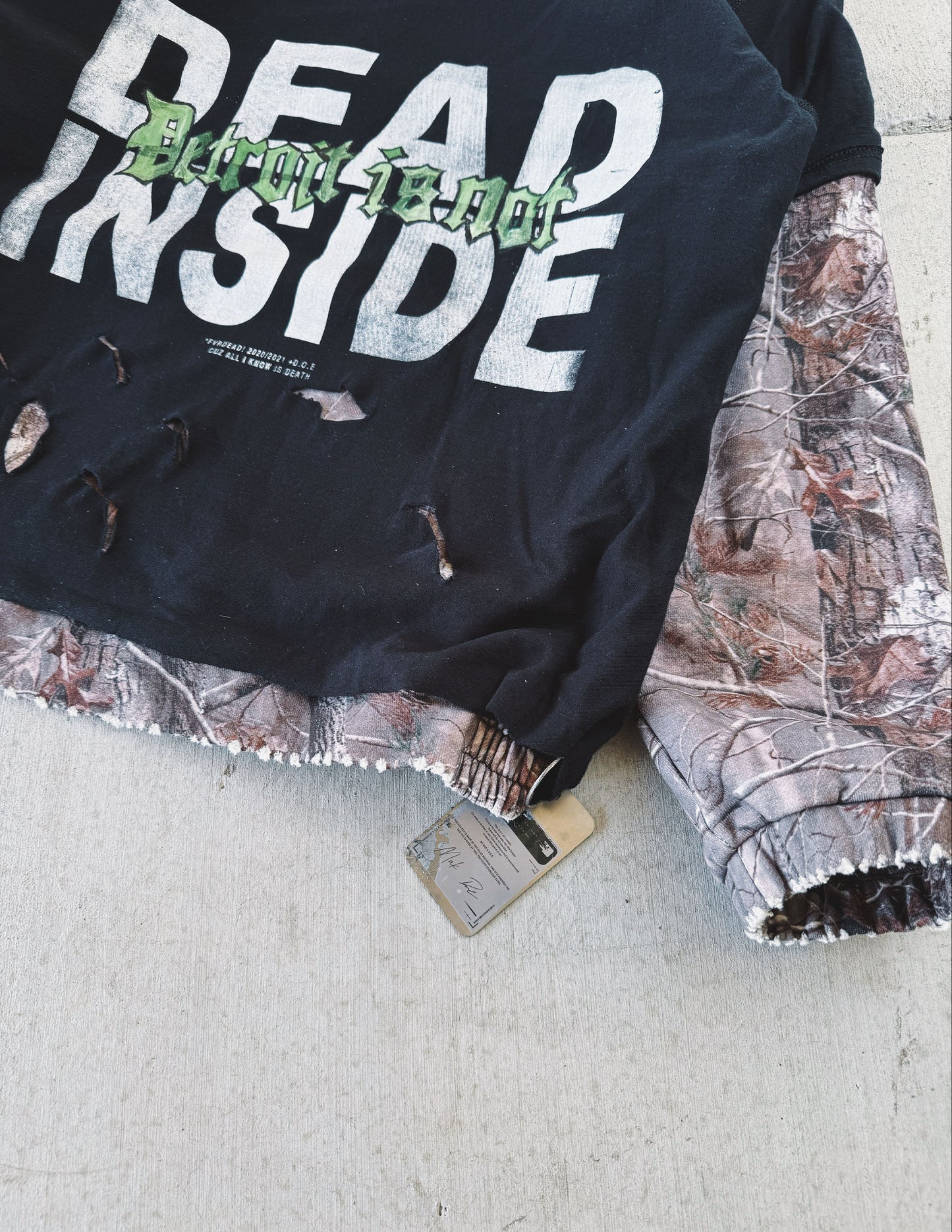 #2 Camo 1 of 1 upcycled hoodie