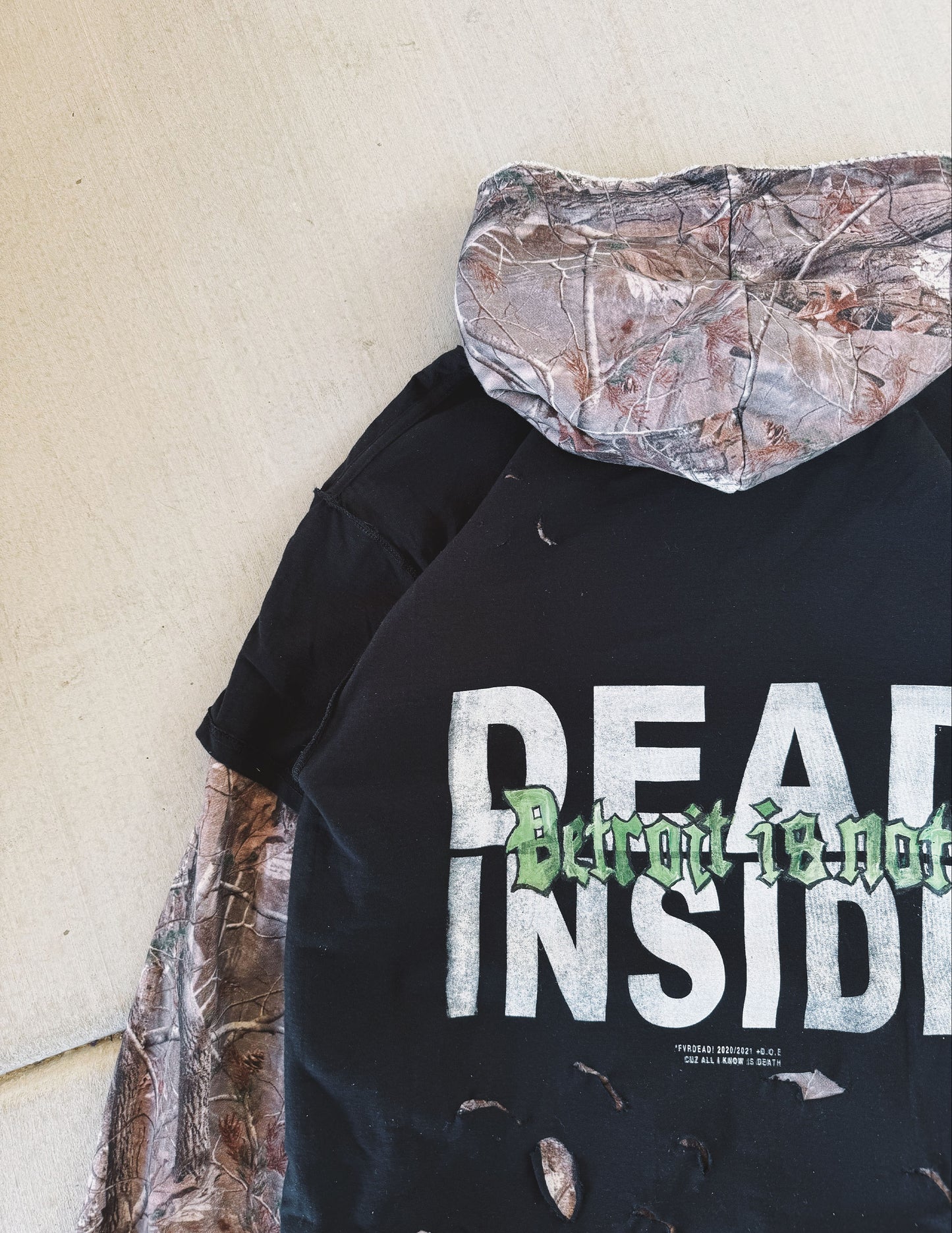 #2 Camo 1 of 1 upcycled hoodie