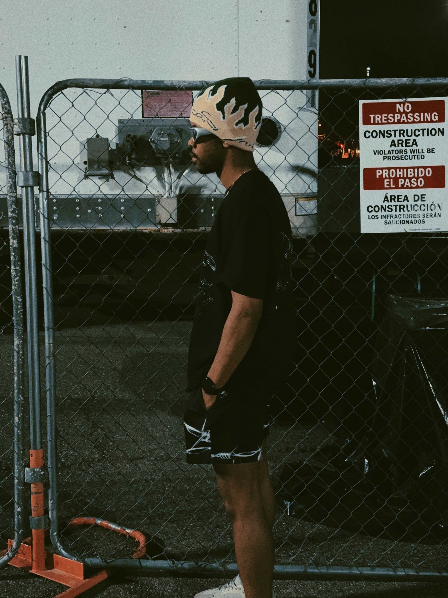 Toxic Moss flame beanie
