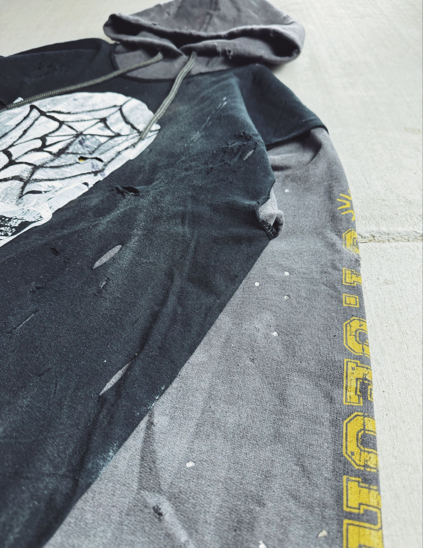 #3 Cement 1 of 1 upcycled hoodie