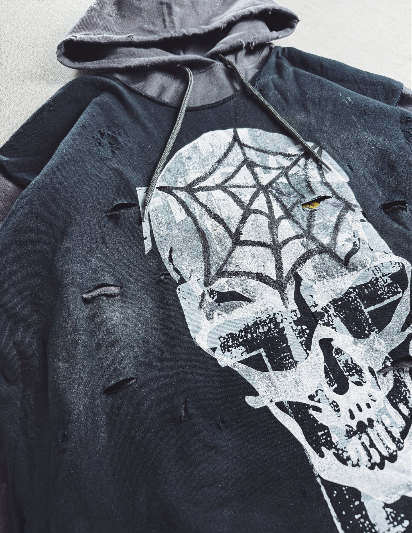 #3 Cement 1 of 1 upcycled hoodie