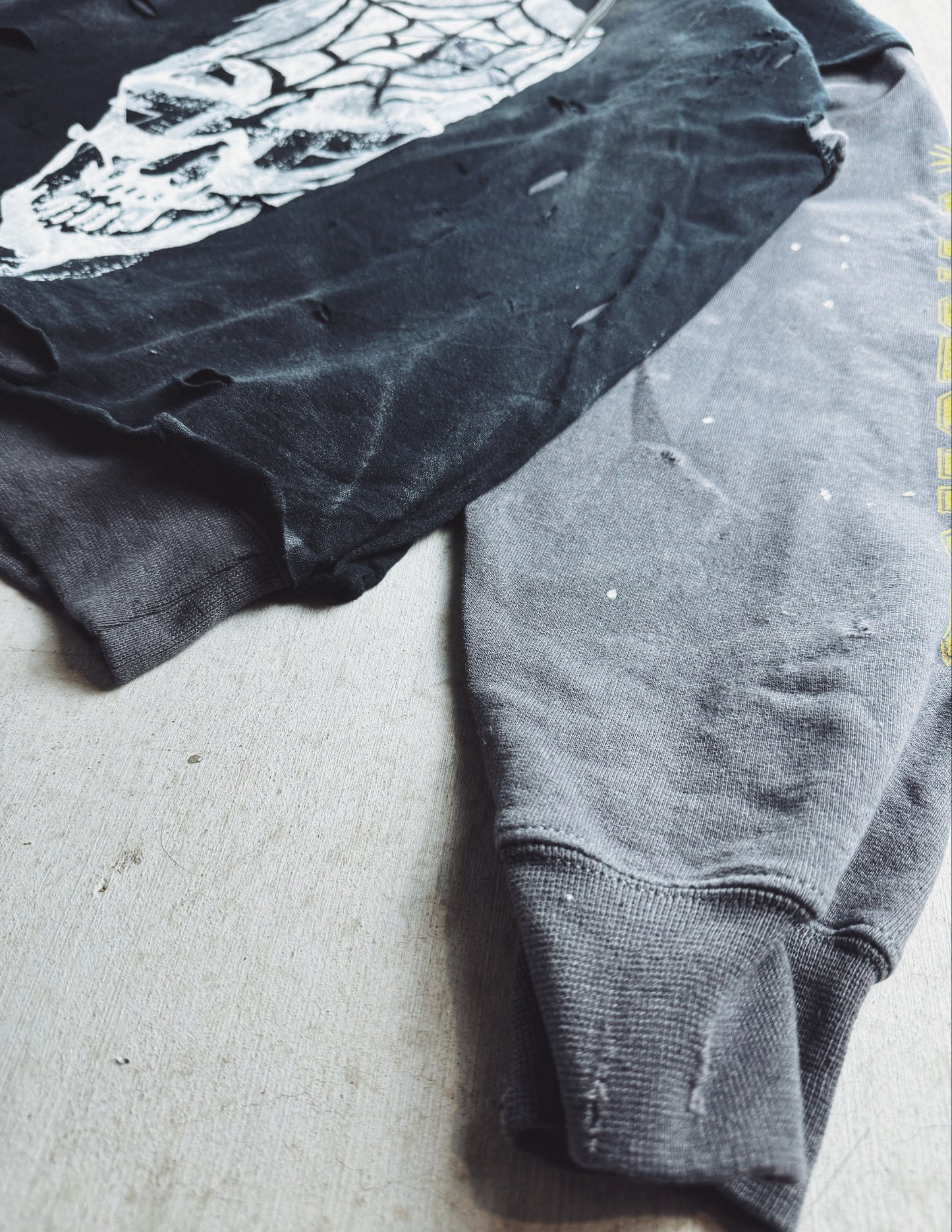#3 Cement 1 of 1 upcycled hoodie