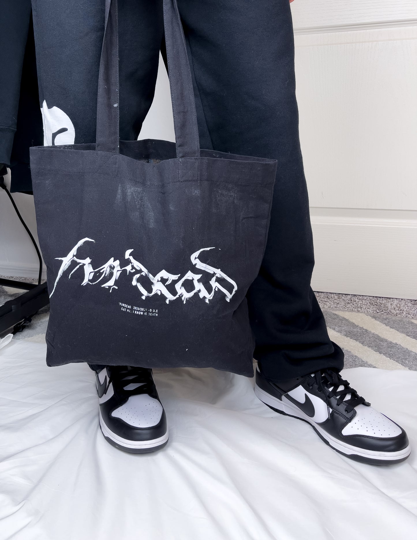2. Dead Inside Tote Bag Black
