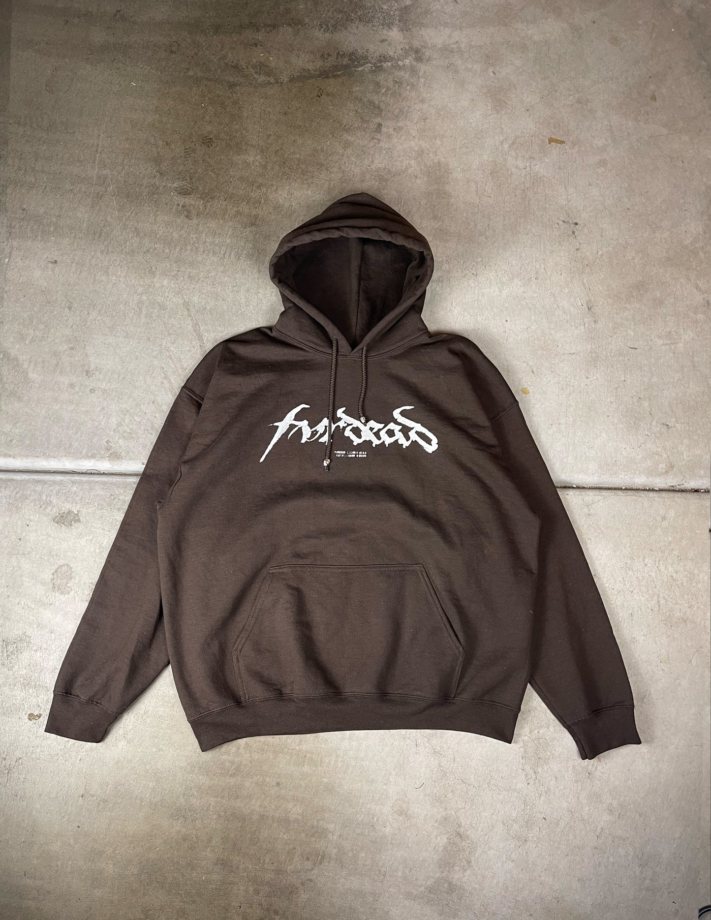 3. Fvrdead Logo Chocolate Hoodie