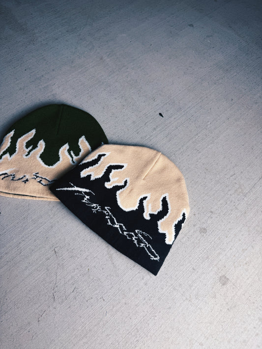 Black Toxic Flame beanie bundle