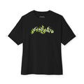 Toxic Lime flame logo Blk tee