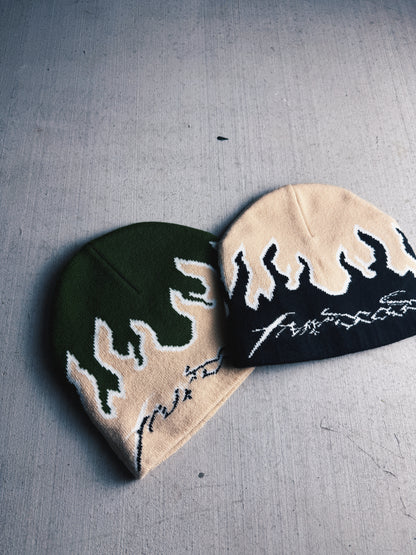 Black Toxic Flame beanie bundle