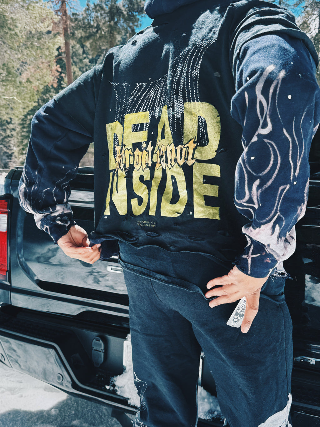 #6 NYPD 1 of 1 upcycled hoodie