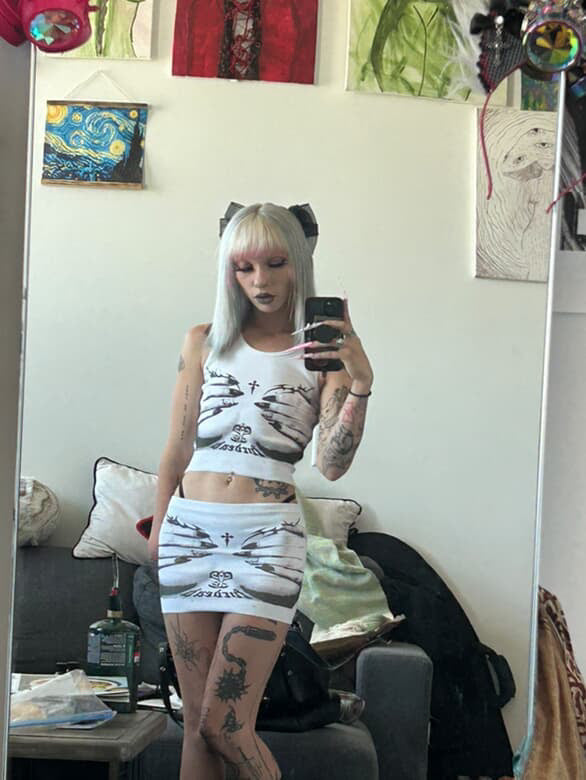 Tatted Ribs v2 Tube Top