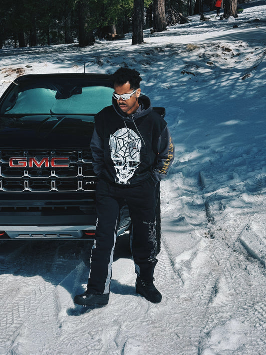 #3 Cement 1 of 1 upcycled hoodie