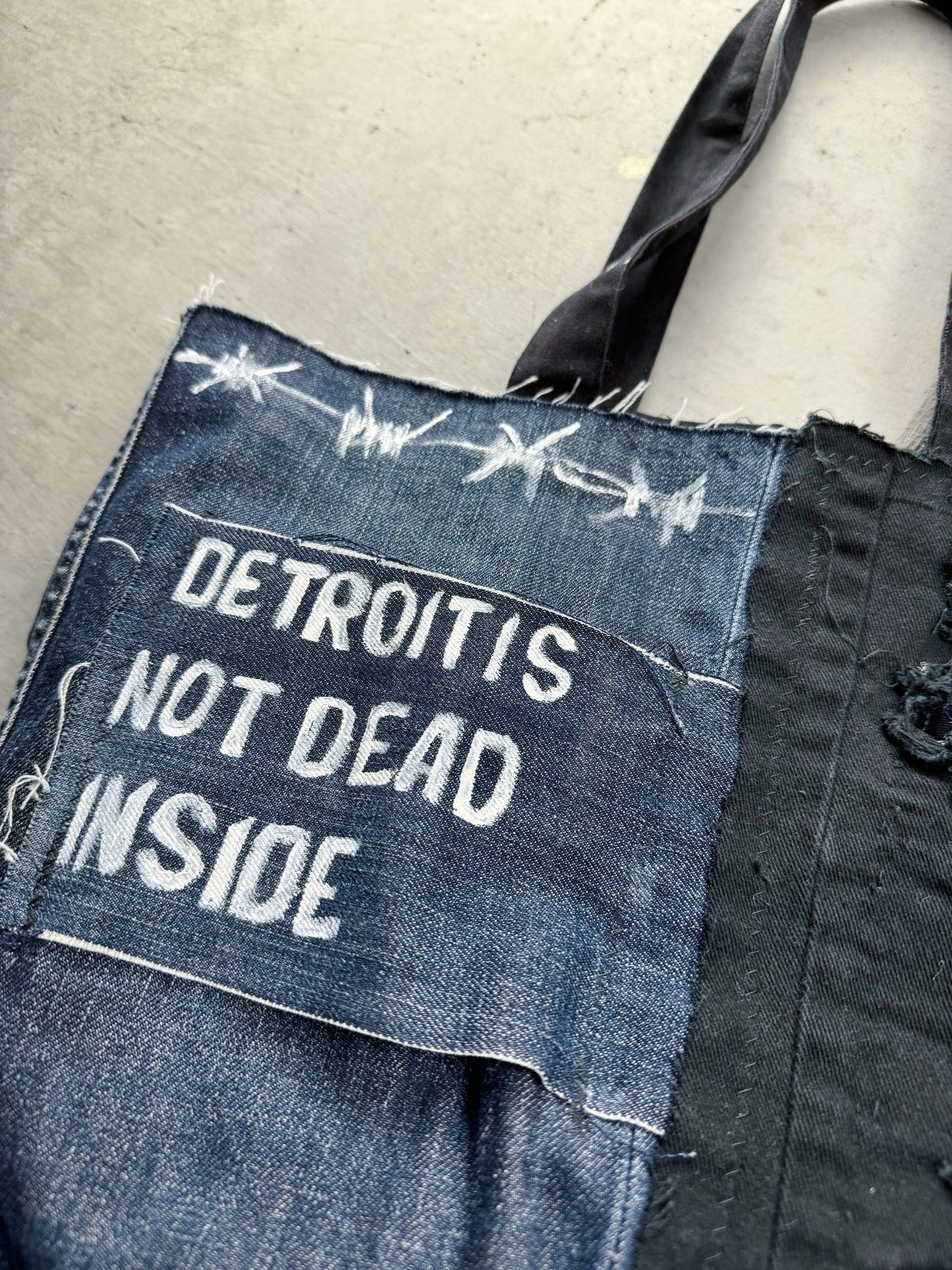 Detroit is not dead inside toto bag