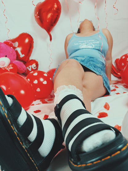 F*ck me to death baby blue baby tee