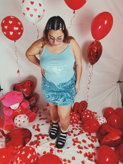 F*ck me to death baby blue baby tee