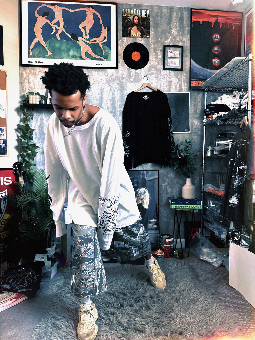 Natural Thermal Waffle Knit LongSleeve