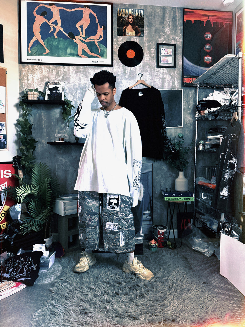 Natural Thermal Waffle Knit LongSleeve