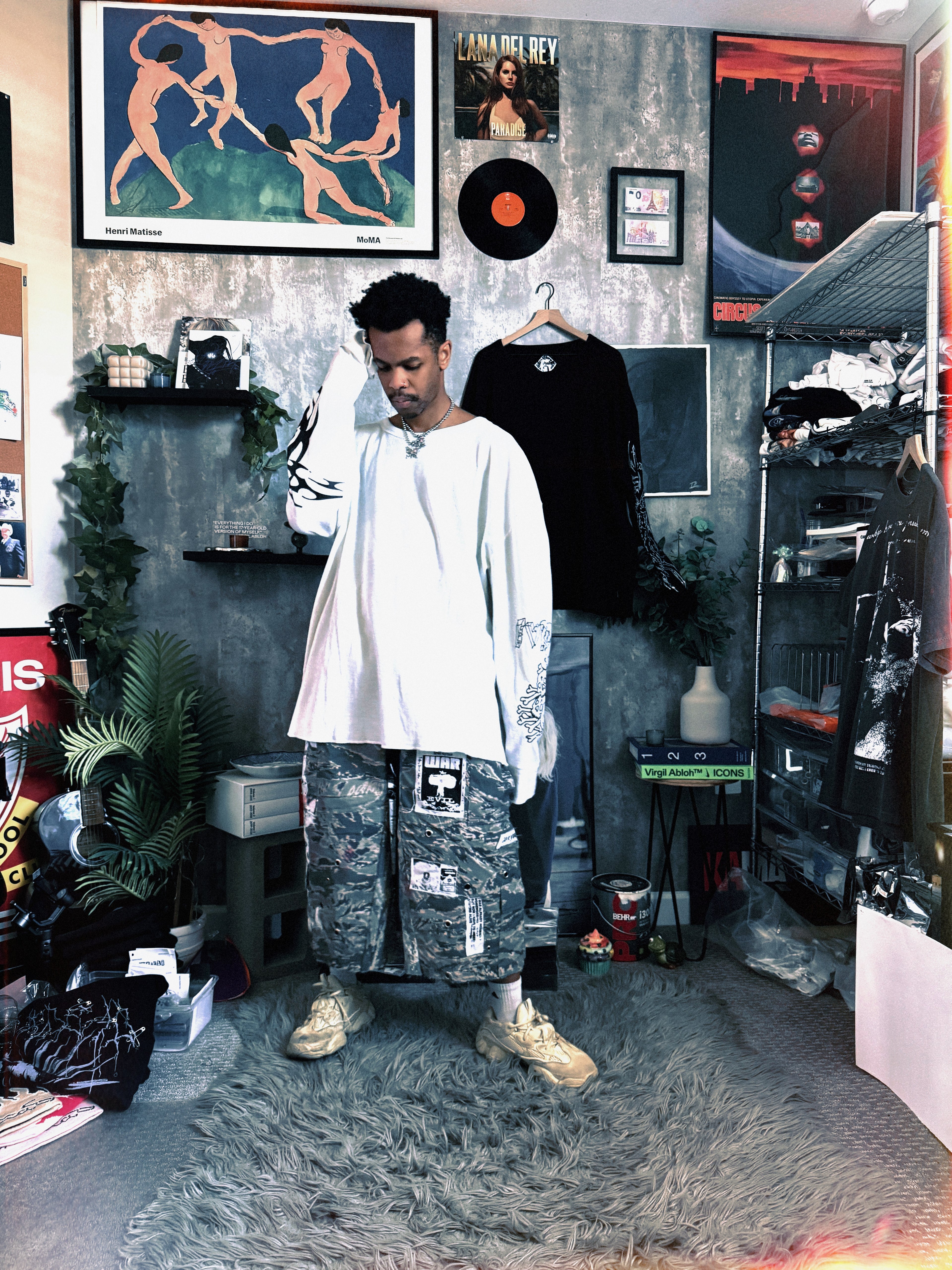 Natural Thermal Waffle Knit LongSleeve