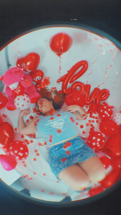 F*ck me to death baby blue baby tee