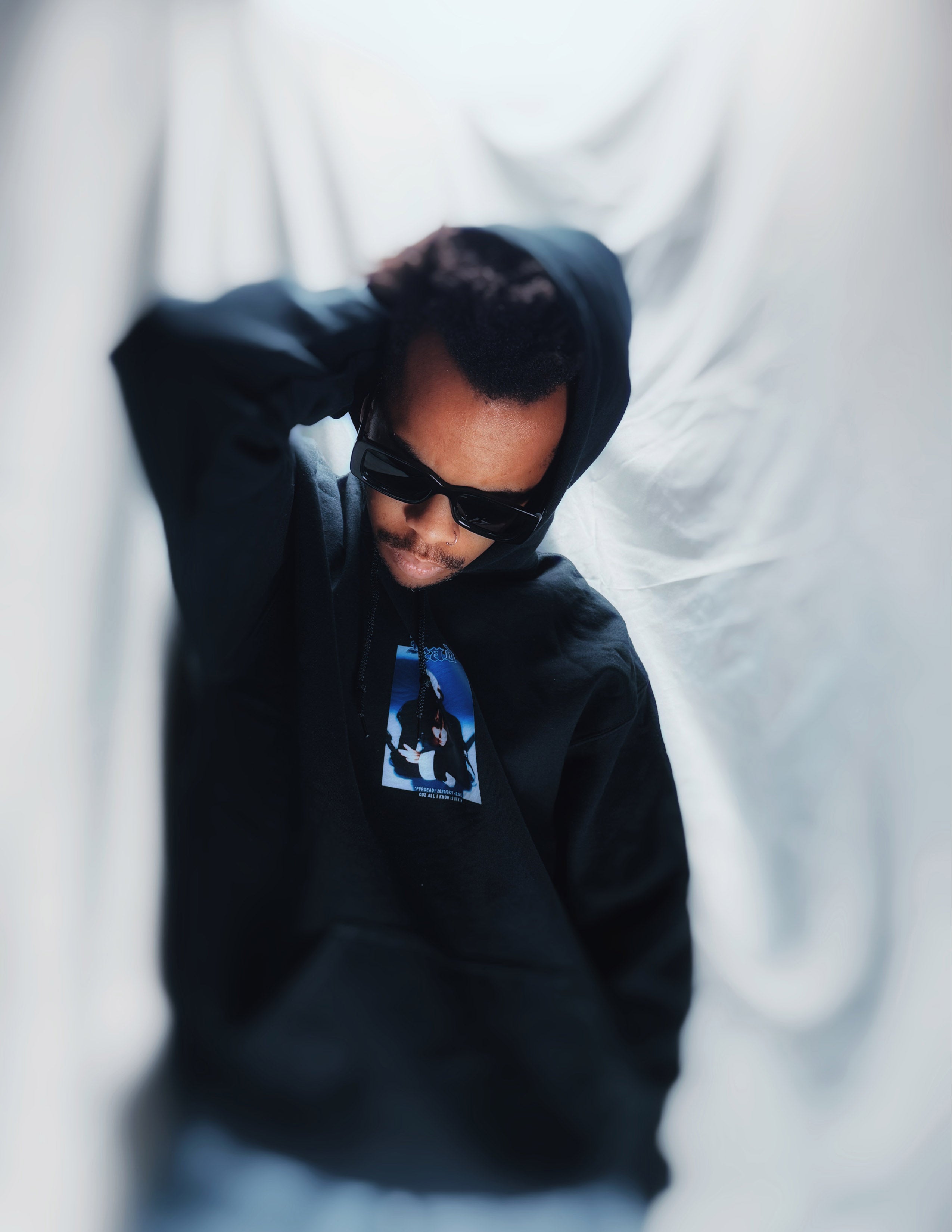 Sudadera con capucha Lust negra