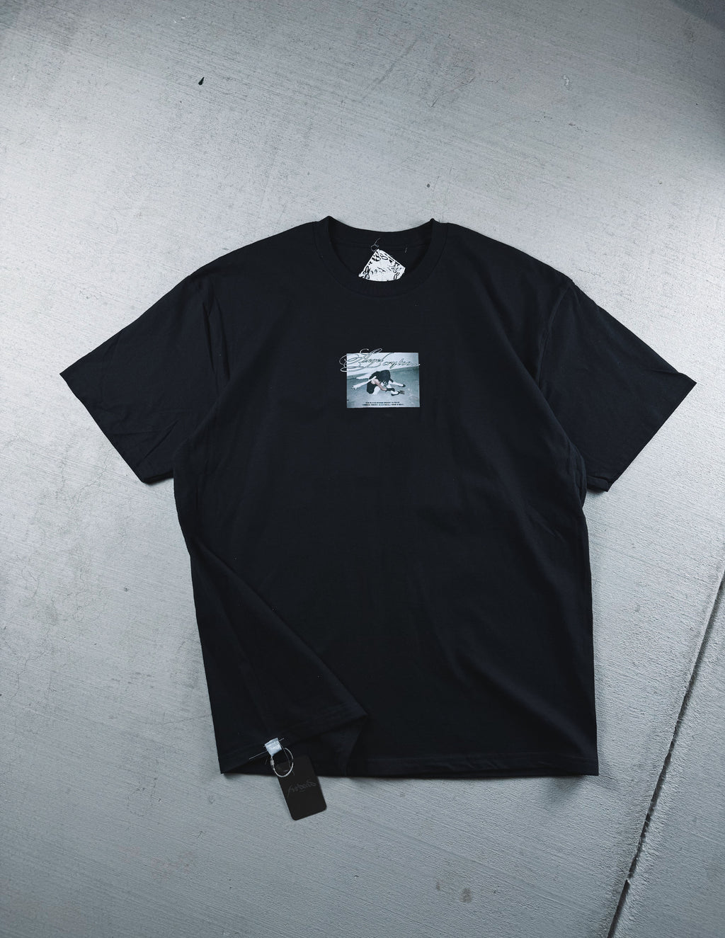 Los ángeles también lloran... Camiseta negra