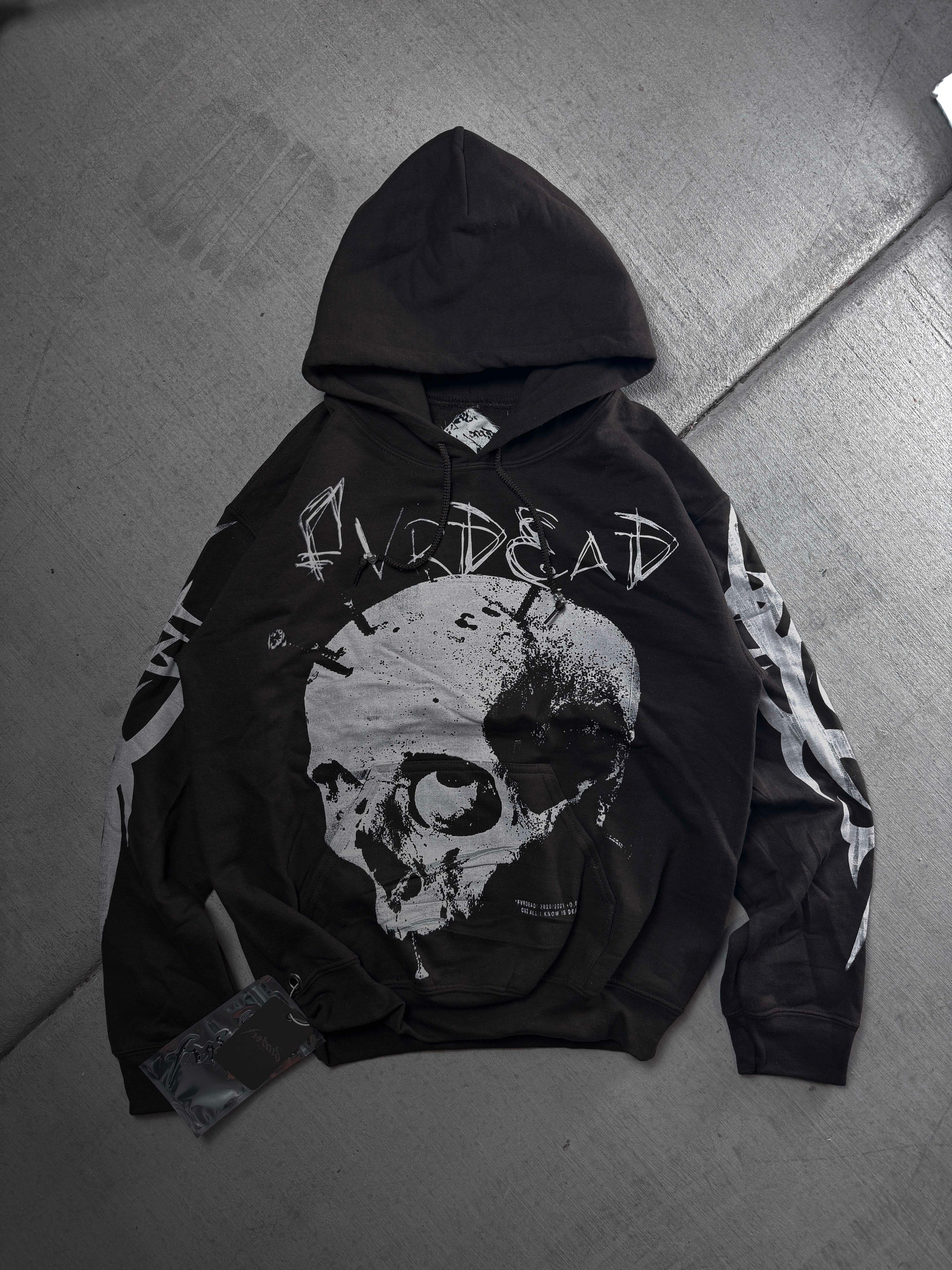 Mentally Screwed Skull Brown hoodie