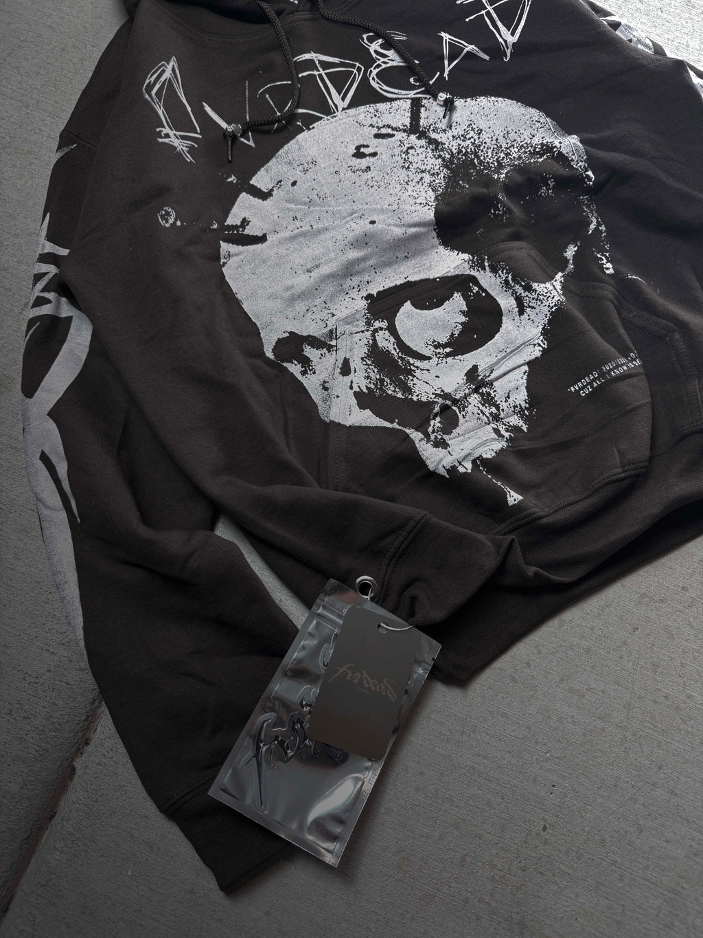 Mentally Screwed Skull Brown hoodie