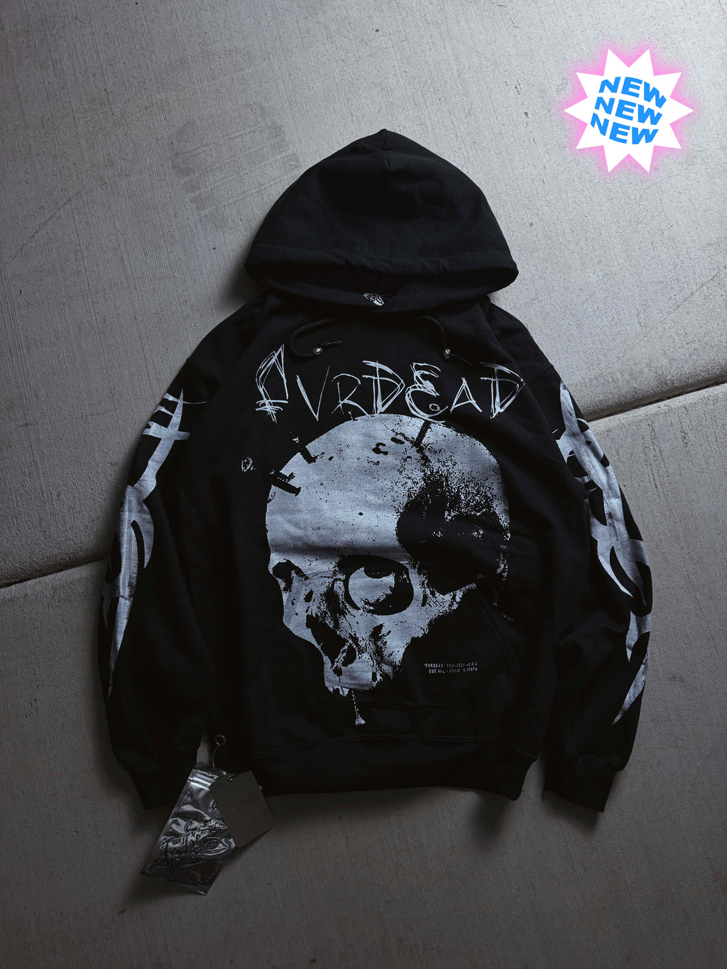 Mentally Screwed Skull Black hoodie