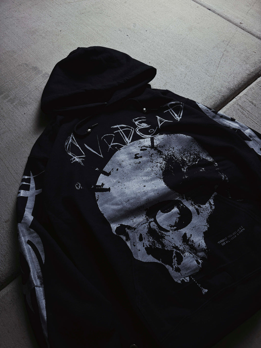 Mentally Screwed Skull Black hoodie