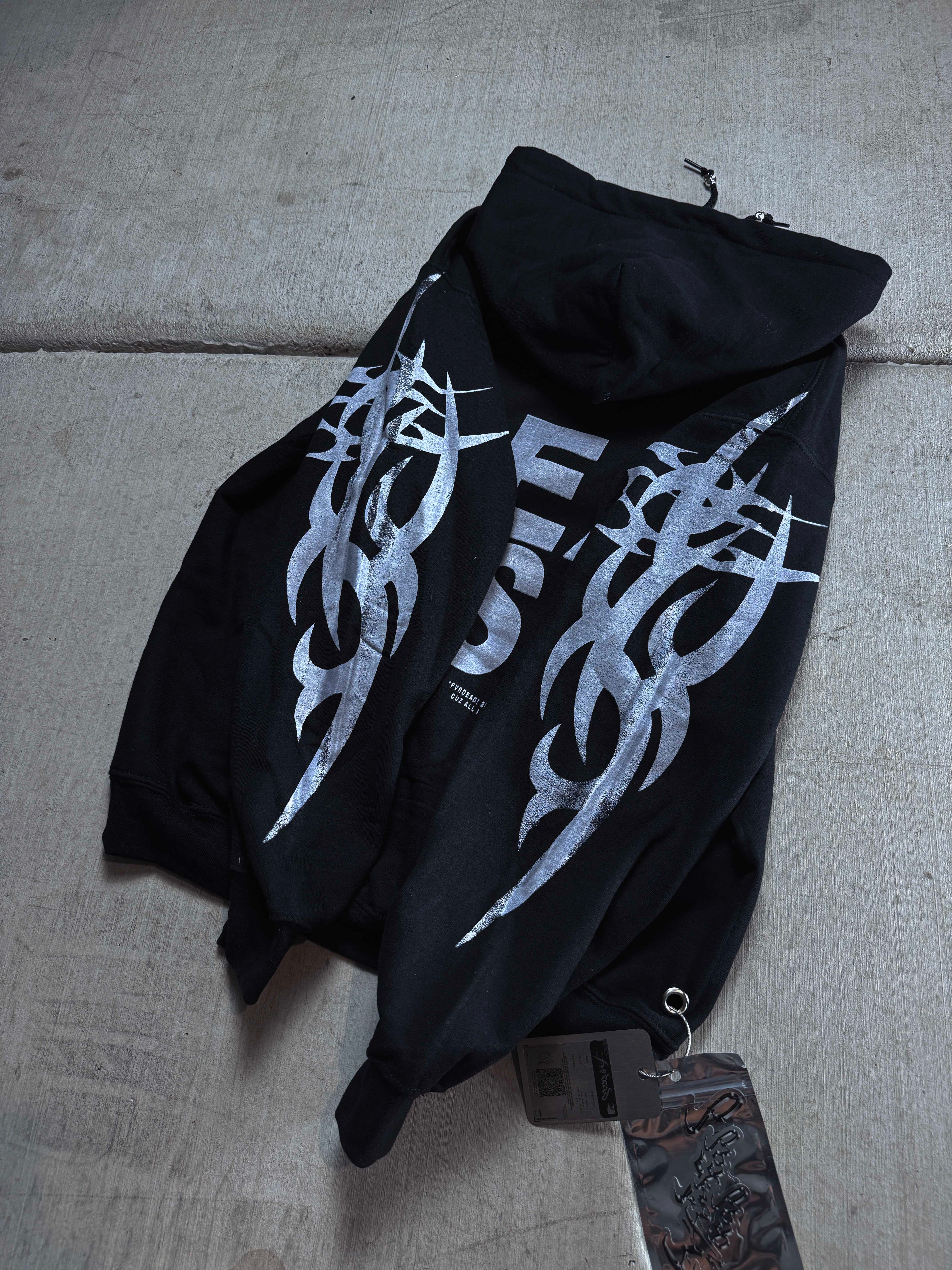 Mentally Screwed Skull Black hoodie