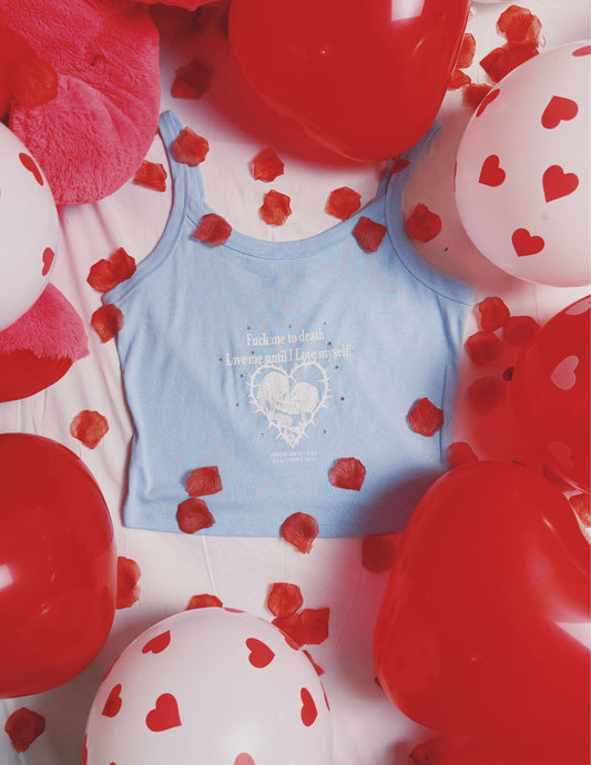 F*ck me to death baby blue baby tee