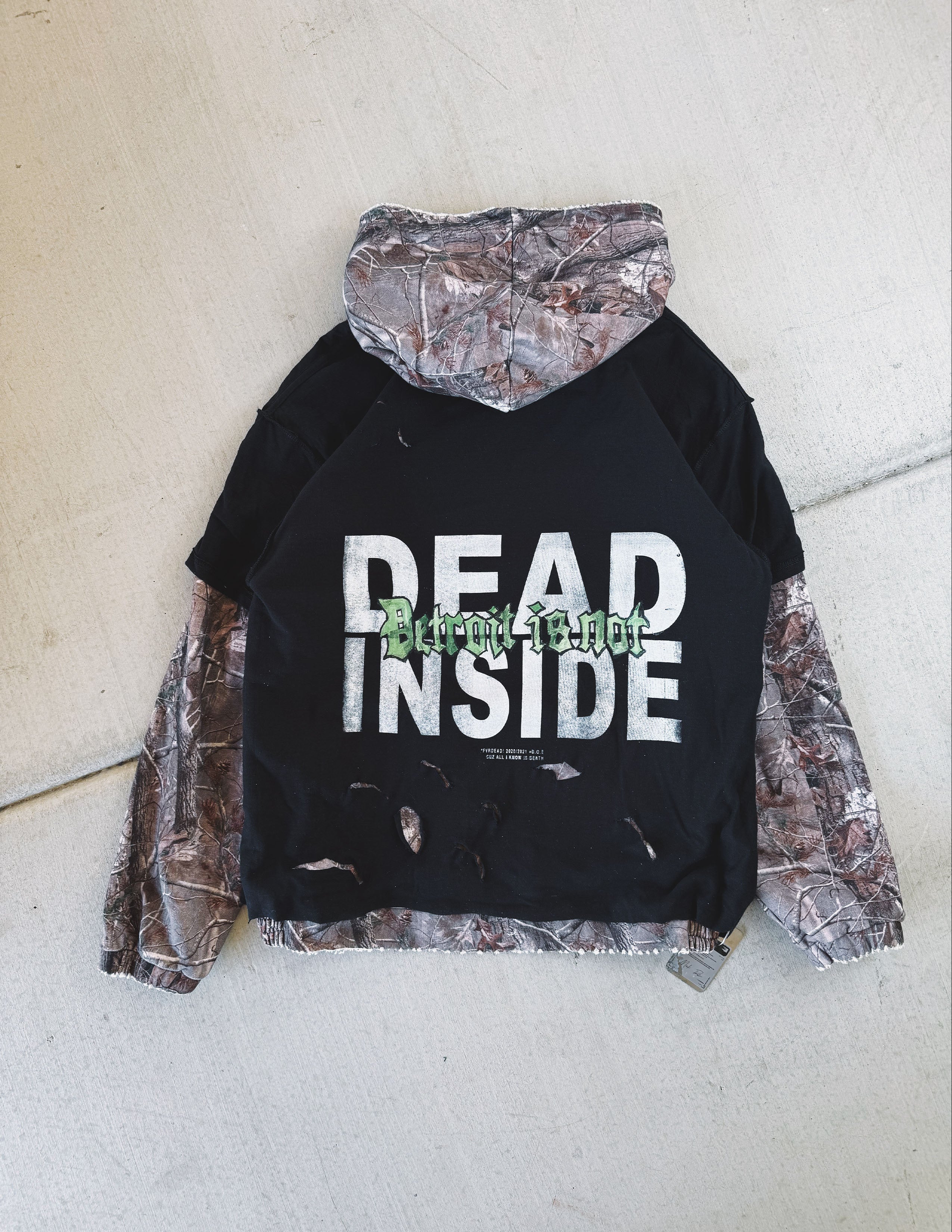 #2 Camo 1 of 1 upcycled hoodie