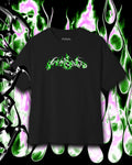 Green Ember flame logo Blk tee