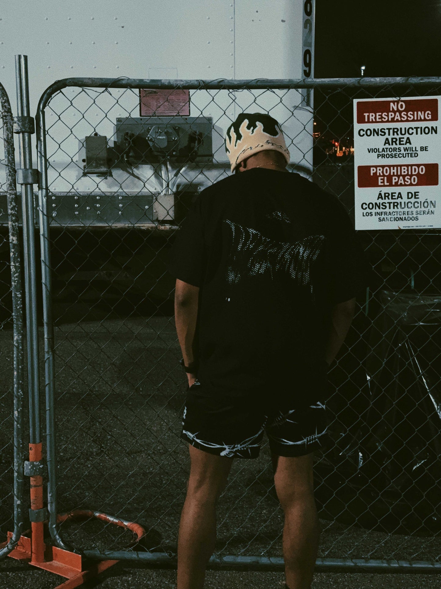 Toxic Moss flame beanie