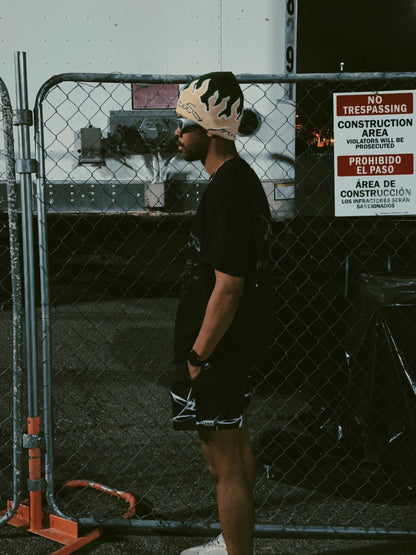 Toxic Moss flame beanie