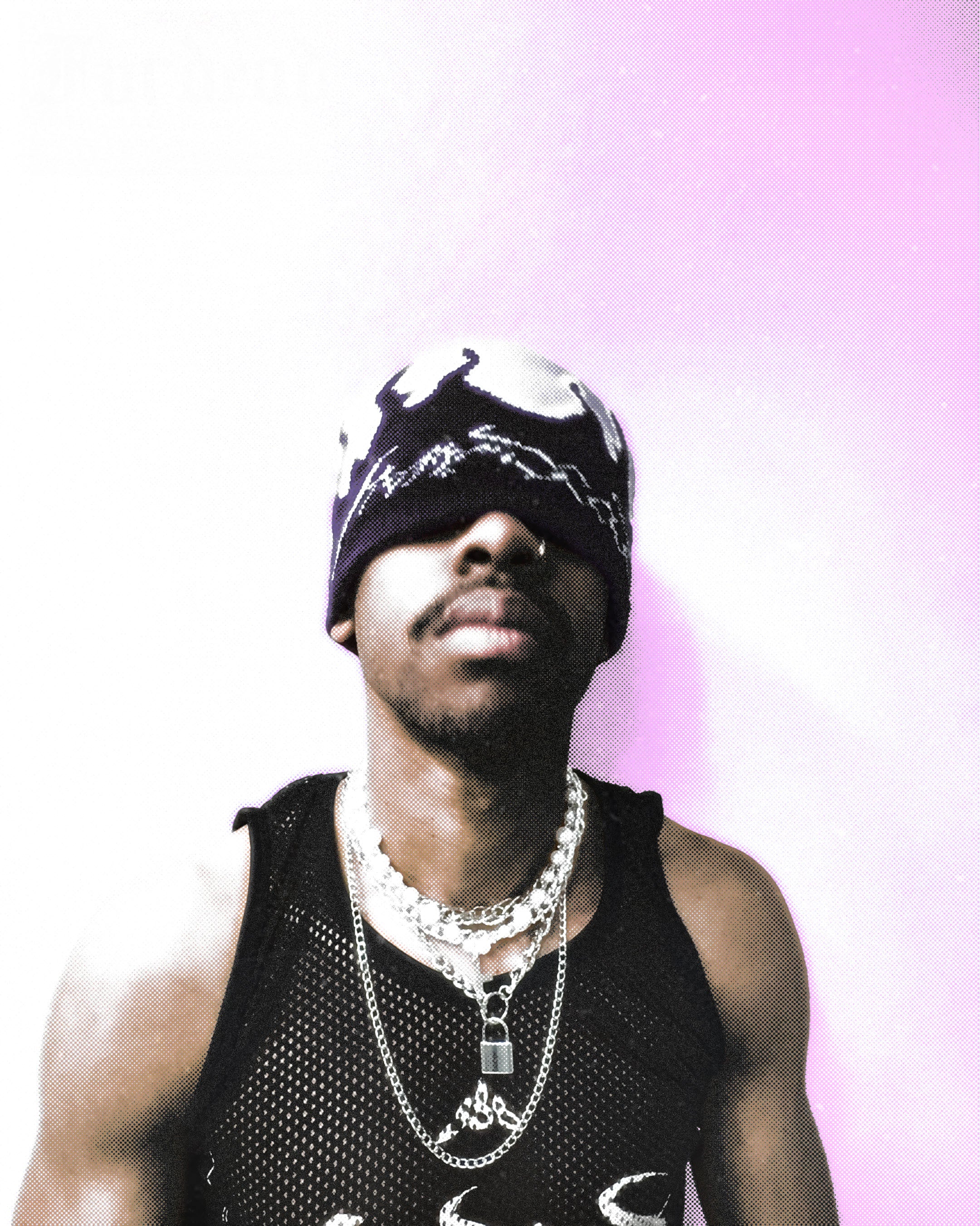 Purple Haze flame beanie