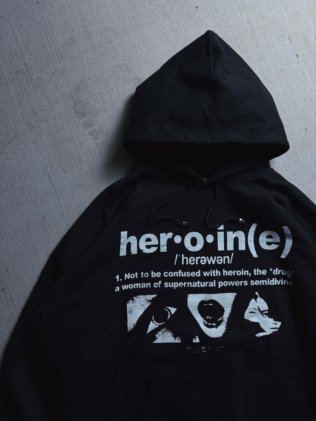 Heroine Black hoodie