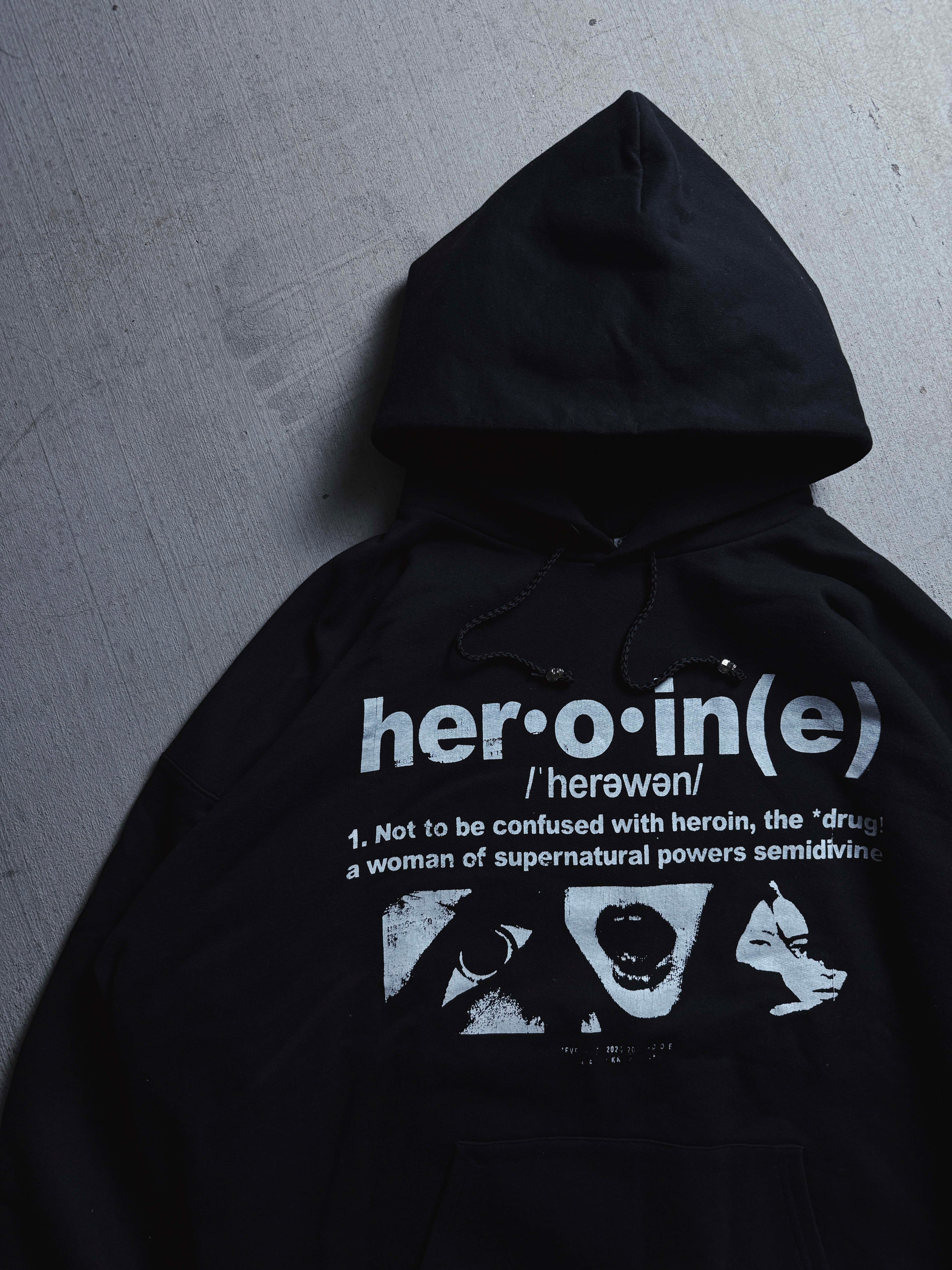 Heroine Black hoodie