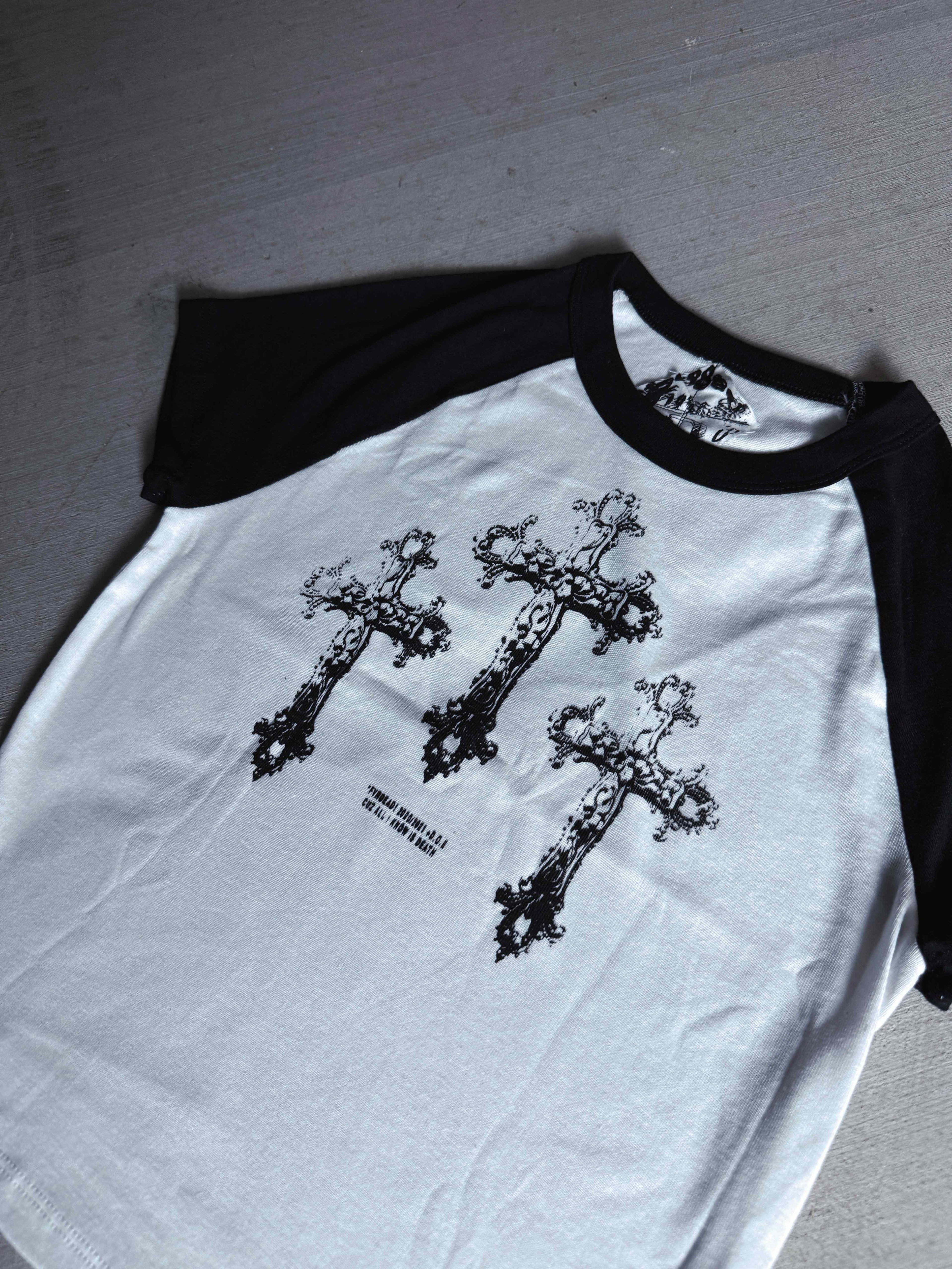 Holy Trinity Baby tee black/white