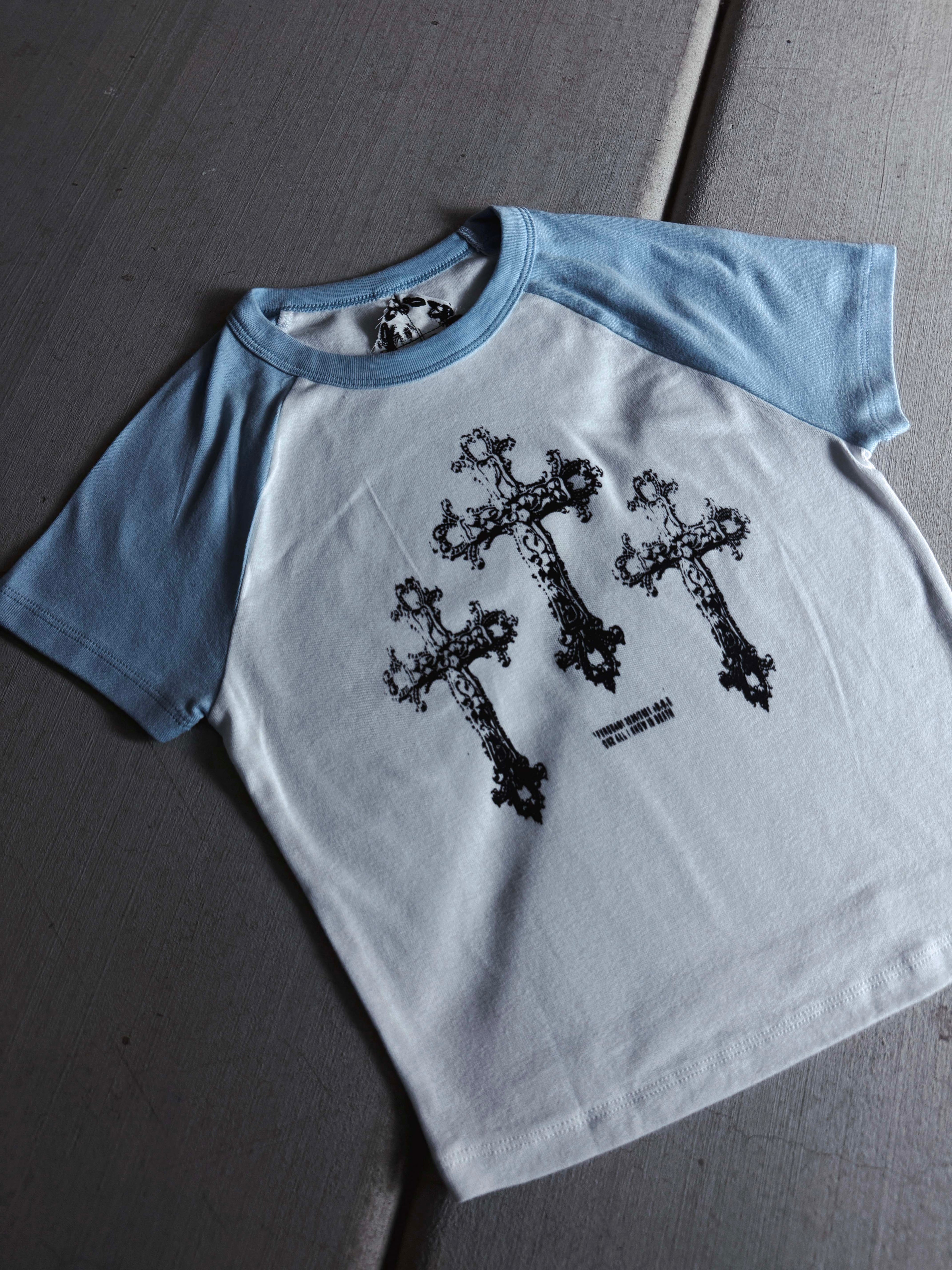 Holy Trinity Baby tee blue/white