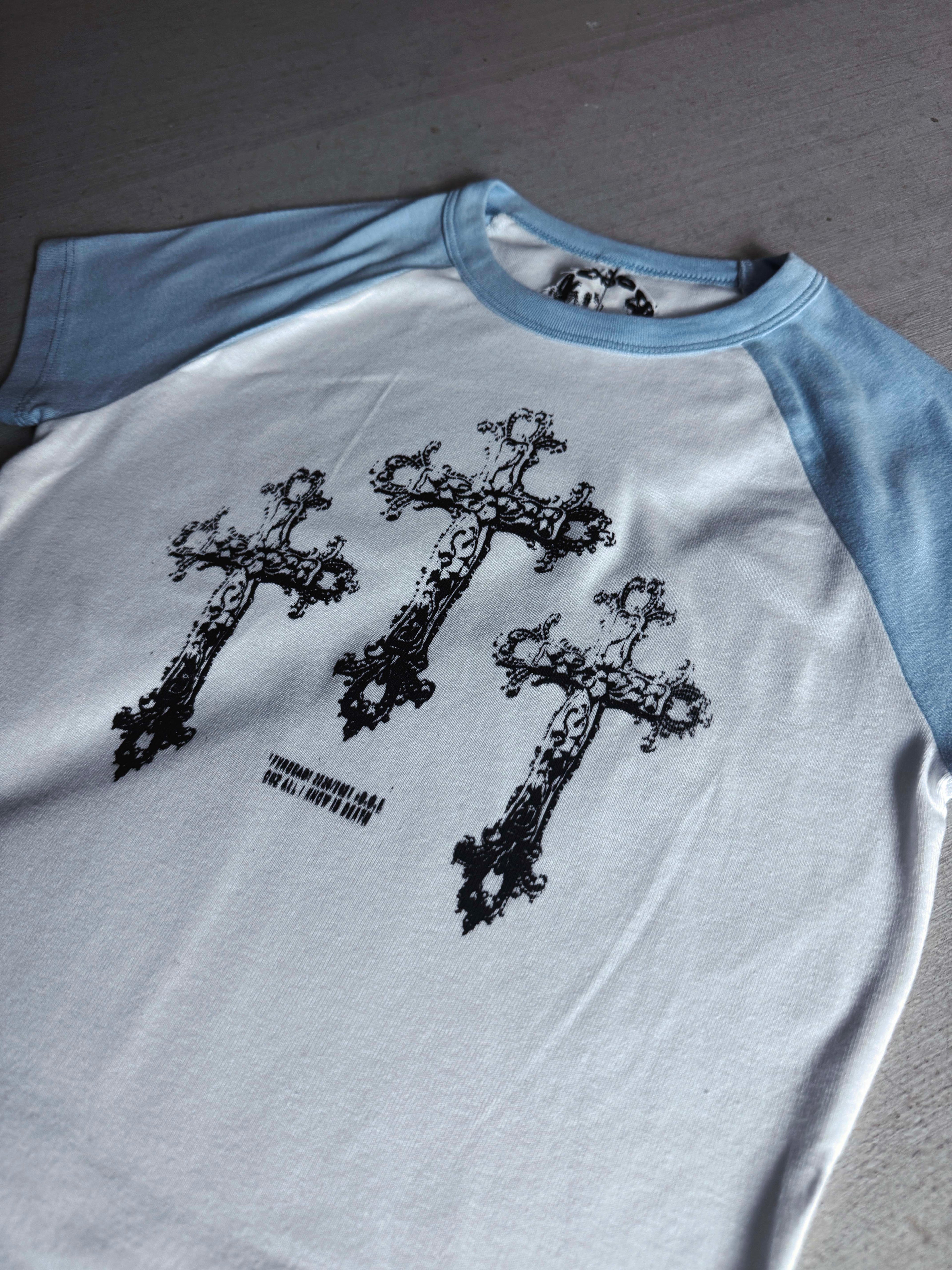 Holy Trinity Baby tee blue/white