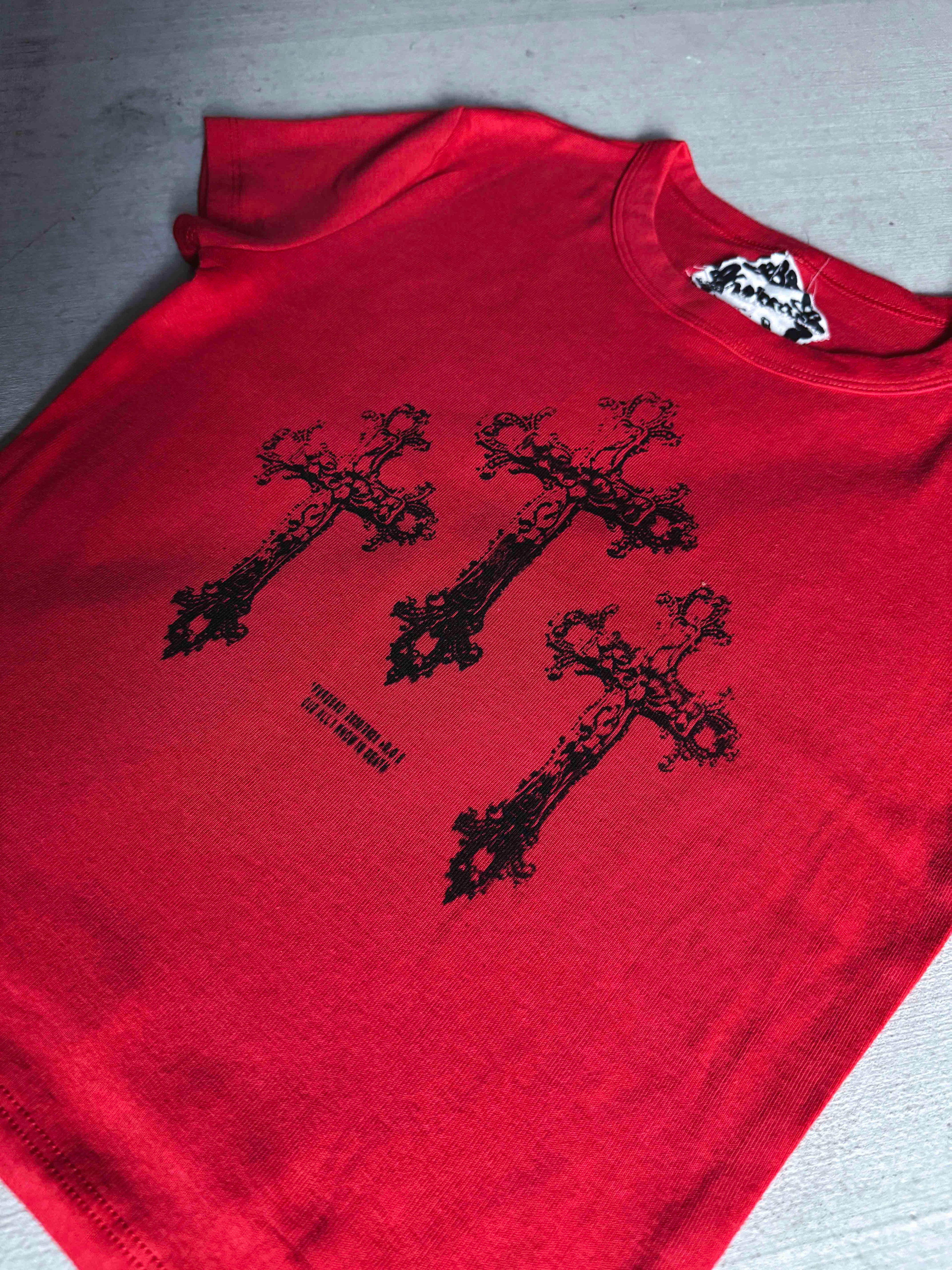 Camiseta de bebé gris/negra con la frase "Fóllame hasta la muerte"