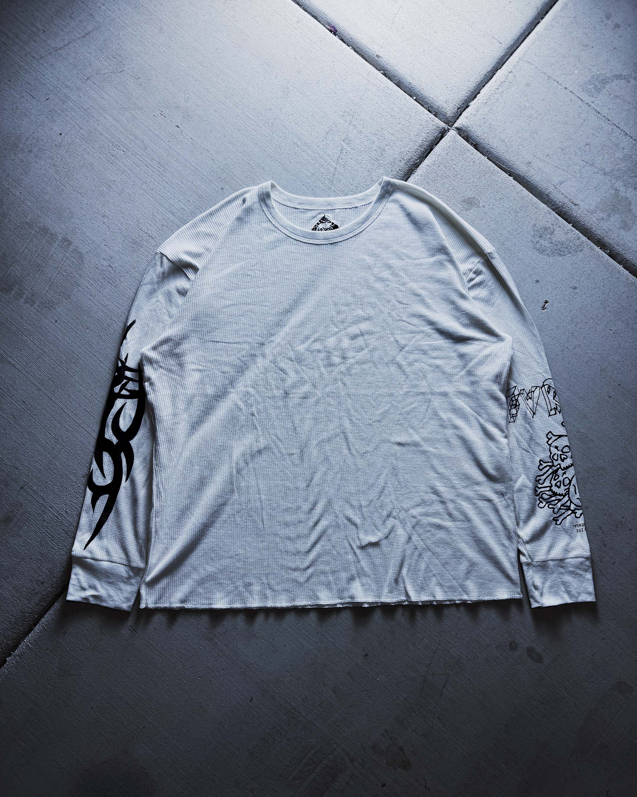 Natural Thermal Waffle Knit LongSleeve