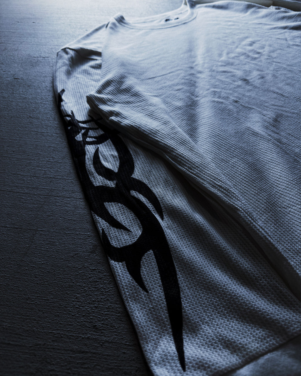 Natural Thermal Waffle Knit LongSleeve