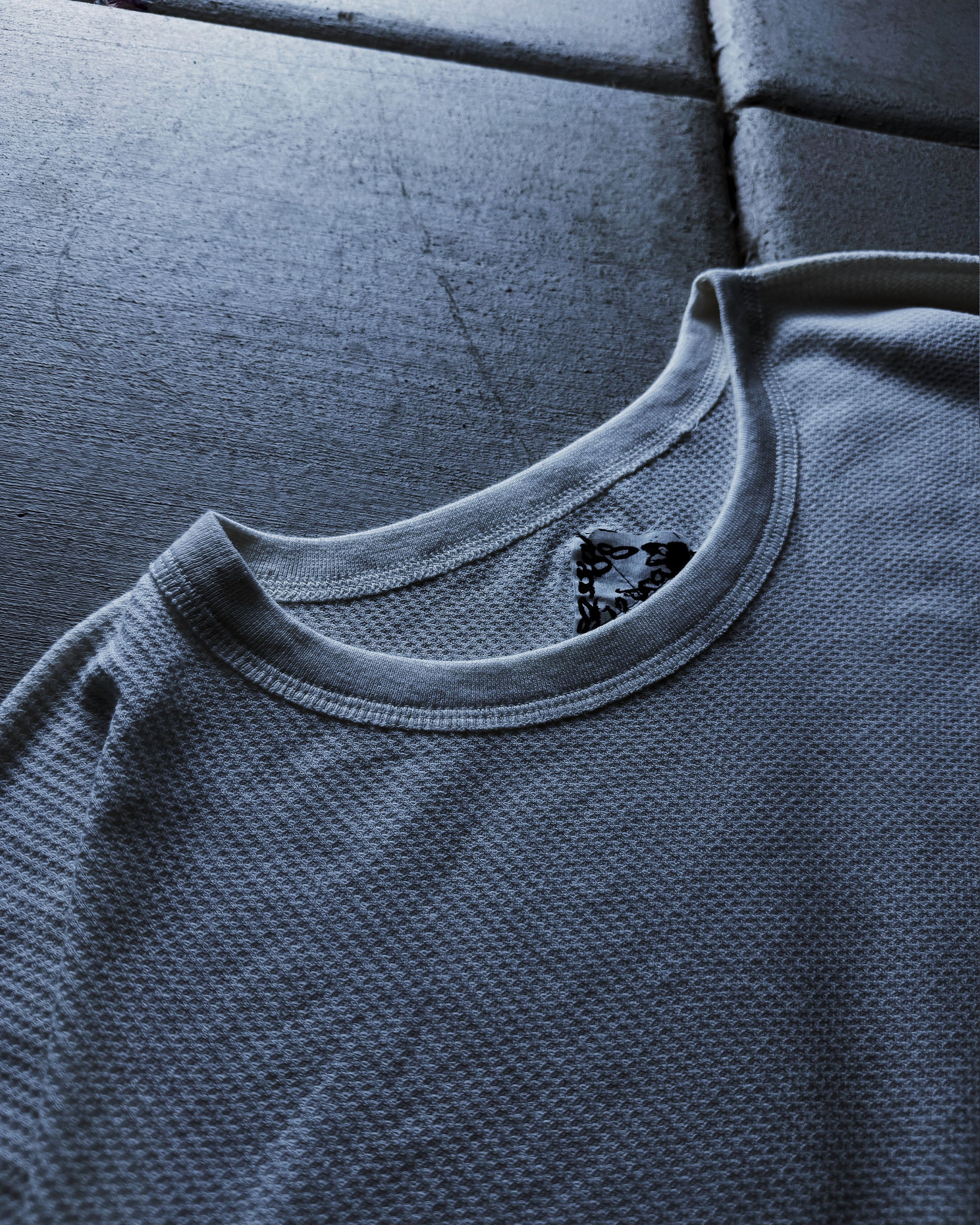 Natural Thermal Waffle Knit LongSleeve