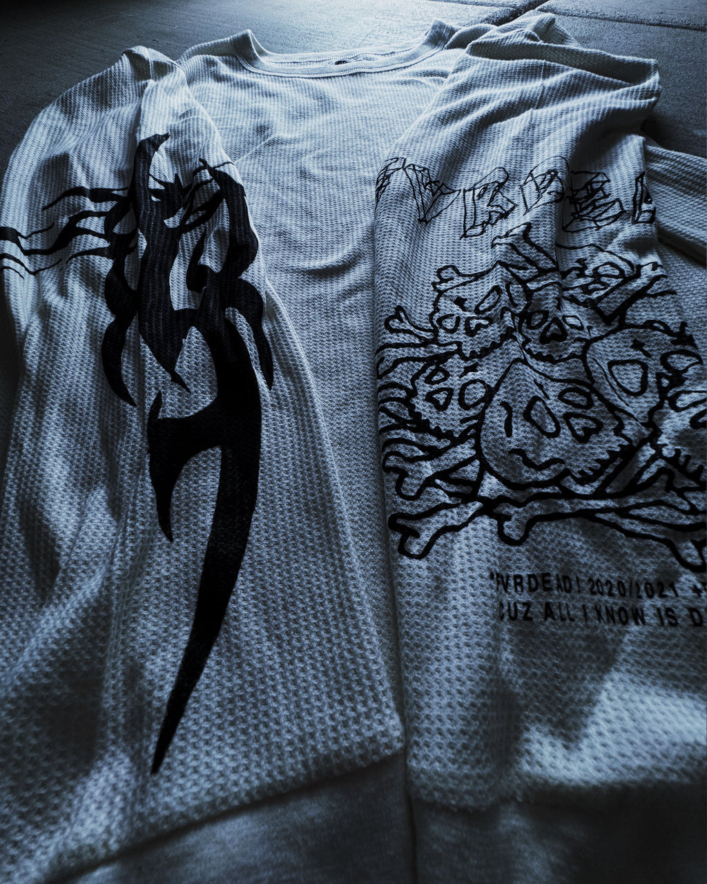 Natural Thermal Waffle Knit LongSleeve